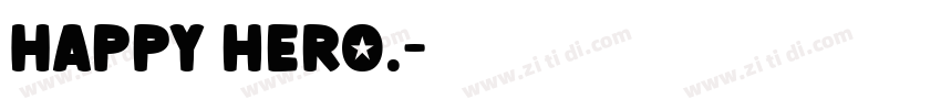 Happy hero.字体转换